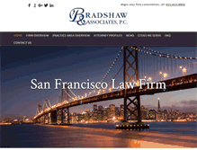Tablet Screenshot of bradshawassociates.com